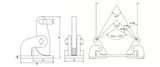 0.5T Horizontal Plate Lifting Clamp (PCH005)