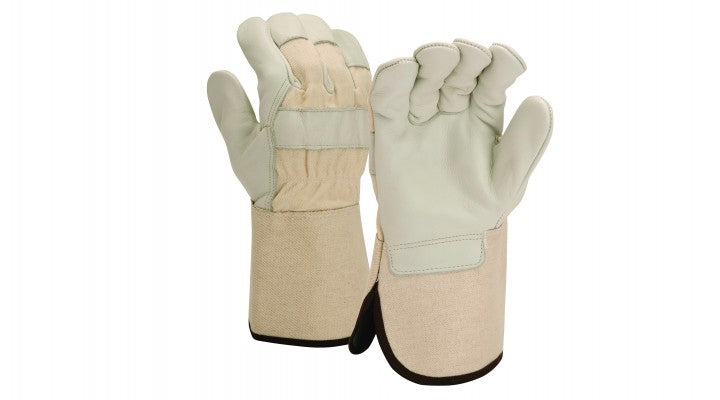 Prem Grain Leather Palm Gaunt Cuff- XL (GL1004WXL) Per 12
