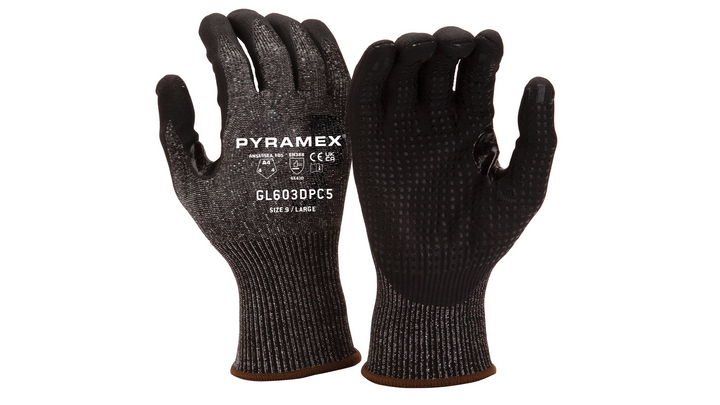 Glove nitrile A4 dots thumb crotch - small (GL603DPC5S) Per 12