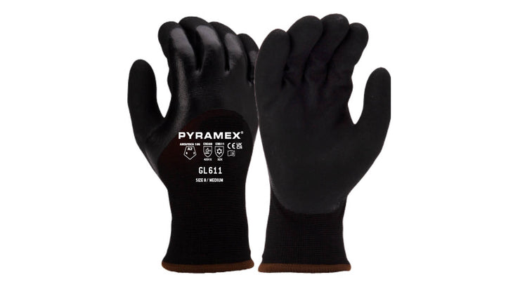 3/4Dip Sndy Nitrile 13g w 10g Fleece Lnr Small (GL611S) Per 12