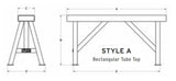 3,000# STYLE A MAT STAND 28" TALL 42" WIDE (13903)