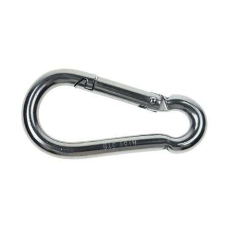 5/16" 316 stainles steel carabiner with eyelet and straight gate (T6SHK-516E)