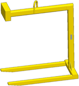 6,000 lbs Fixed Bale Pallet Lifter 48" Fork Length (14629)