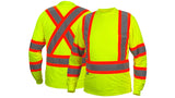 Lime Long sleeve moisture wicking t-shirt in lime - extra large (RCLTS3110XL) Per 1