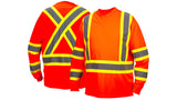 Orange Long sleeve moisture wicking t-shirt in orange - extra large (RCLTS3120XL) Per 1