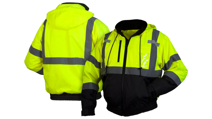 Lime Hi-Vis Lime Bomber Jacket - Size Medium (RJ3110M) Per 1