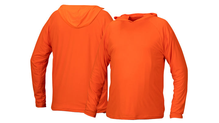 Orange Long Sleeve Pullover Hoodie - Orange -S (RLPH120NSS) Per 5