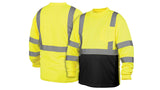 Lime/Black Hi-Vis Lime Long Sleeve - Black Bottom - Size 5X Large (RLTS3110BX5) Per 5