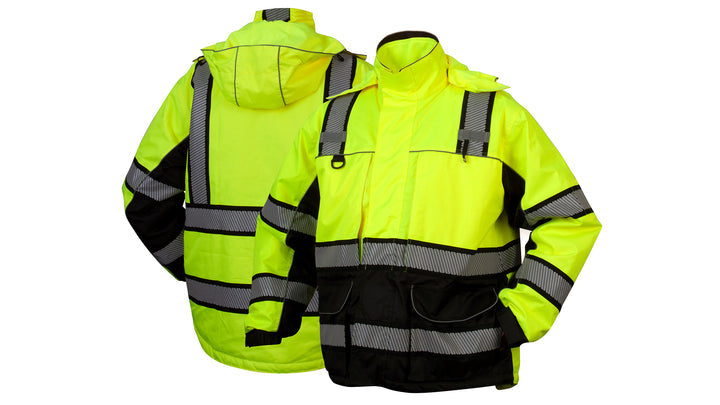 Lime Class 3 multi-layer parka in lime - large (RPB3610L) Per 1