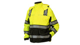 Lime Class 3 parka with fleece inner jacket in lime  - 2X (RPB3810X2) Per 1
