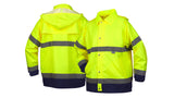 Lime PU/Poly hi vis jacket - size extra large (RRWJ3110XL) Per 1