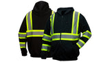 Black Class 1 premium zipper sweatshirt in black - Large (RSZH3411L) Per 1