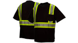 Black Broken Heat Sealed T-Shirt-Black- 5X Large (RTS2311X5) Per 5