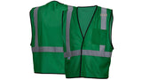Green Green Vest- Enhanced Visibility w/Reflect 2XL/3XL (RV1235X2-X3) Per 5