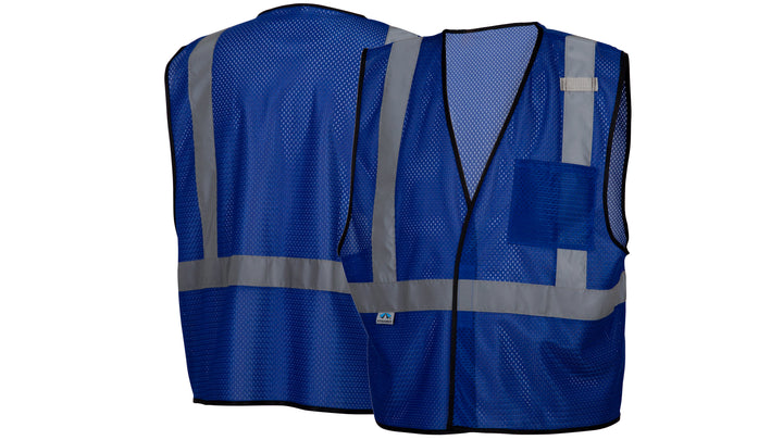 Blue R Blue Vest- Enhanced Visibility w/Reflect Lg/XL (RV1265L-XL) Per 5