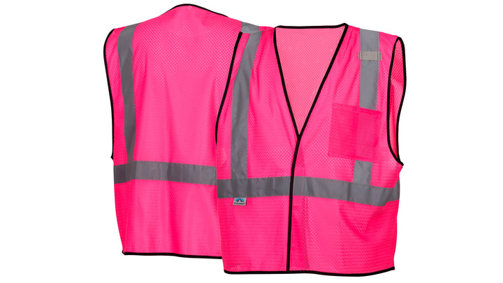 Pink Pink Vest- Enhanced Visibility w/Reflect 4XL/5XL (RV1270X4-X5) Per 5