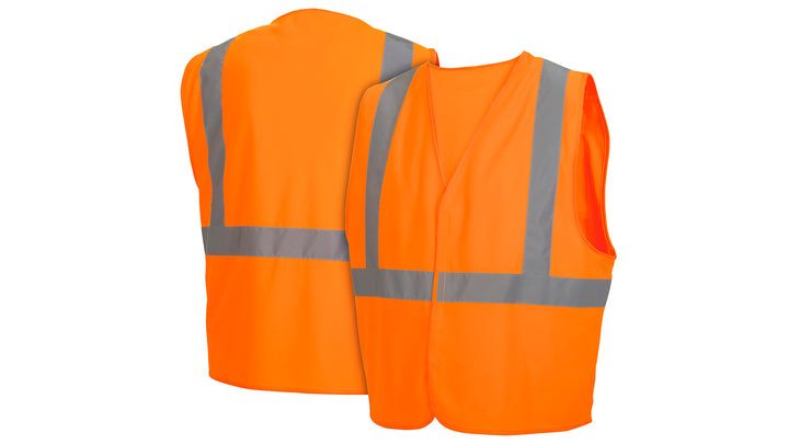 Orange All mesh hi-vis orange vest with plain bag - Size Large (RVHLM2920L) Per 1