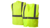 Lime All mesh hi-vis lime vest with plain bag - Size Medium (RVHLM2910M) Per 1