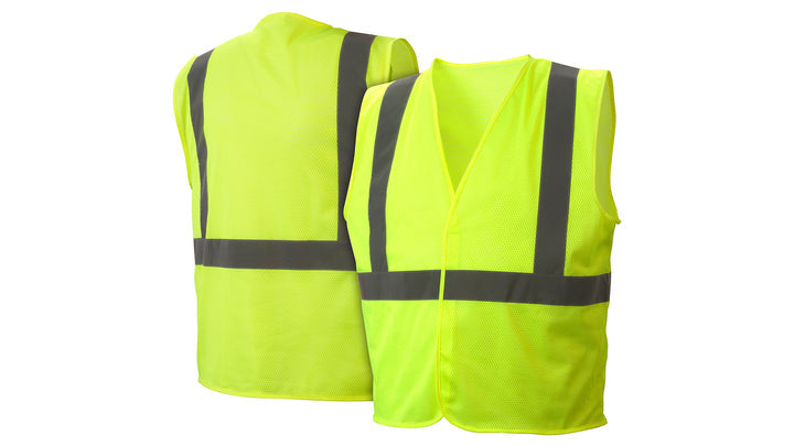 Lime All mesh hi-vis lime vest with plain bag - Size Small (RVHLM2910S) Per 1