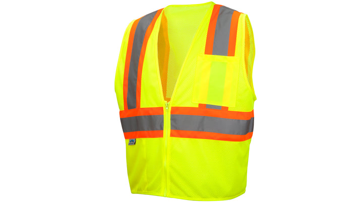 Lime  SAFETY VEST - HI-VIS LIME - SELF-EXTINGUISHING - SIZE SMALL (RVZ2410SES) Per 5