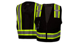 Black Class 1 Survey w/Clear Pocket-Black -Large (RVZ2411CPL) Per 5