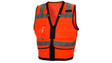 Orange/Black Hi-Vis Orange with Black Trim and Zipper - Size 4X Large (RVZ2820X4) Per 5