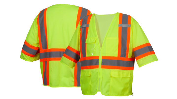 Lime Class 3 Mesh Surveyor - Lime - Small (RVZ3610S) Per 1