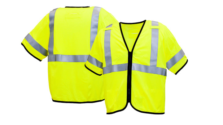 Lime Class 3 - Mesh FR Vest w/ Zipper  - Lime -Medium (RVZ5310FRM) Per 1
