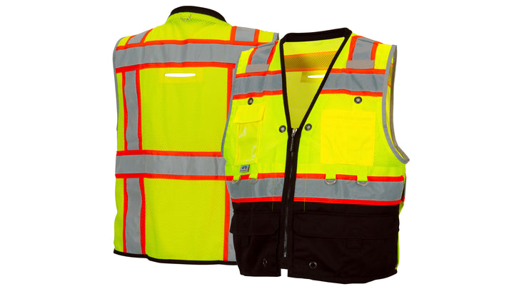 Lime Hi-Vis Lime - Heavy Duty Utility Vest - Large (RVZT4410BL) Per 5