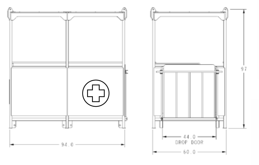 2,000 lbs Rescue Personnel Basket (25935)