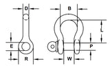 CM Carbon Screw Pin Anchor Shackles