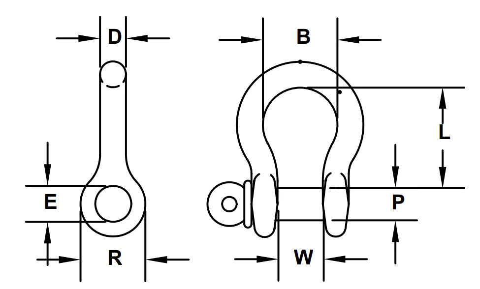CM Alloy Screw Pin Anchor Shackles