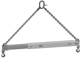 20,000 lbs 8-14' Adj Spreader Beam Swivel Hook Connections (12880)