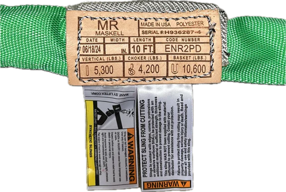 Green Round Sling WLL 5,300 lbs