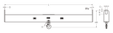 20,000 lbs 14' Twin Hoist Lift Beam With Swivel Latch Hook (16463)