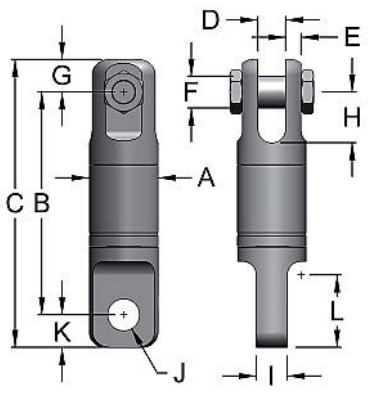 Clevis to Eye – Type 152, Stainless Steel