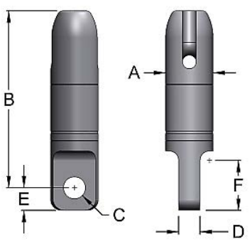 Miller Angular Contact Ball Bearing Swivel Model EE-612 Thimble to Eye WLL 8.5 tons