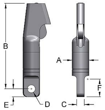 Miller Angular Contact Ball Bearing Swivel Model HH-712 Wedge to Eye WLL 35 tons