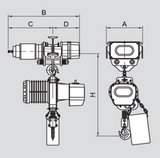 F Series Electric Chain Hoist 1,100 lbs WLL (YSF-050)