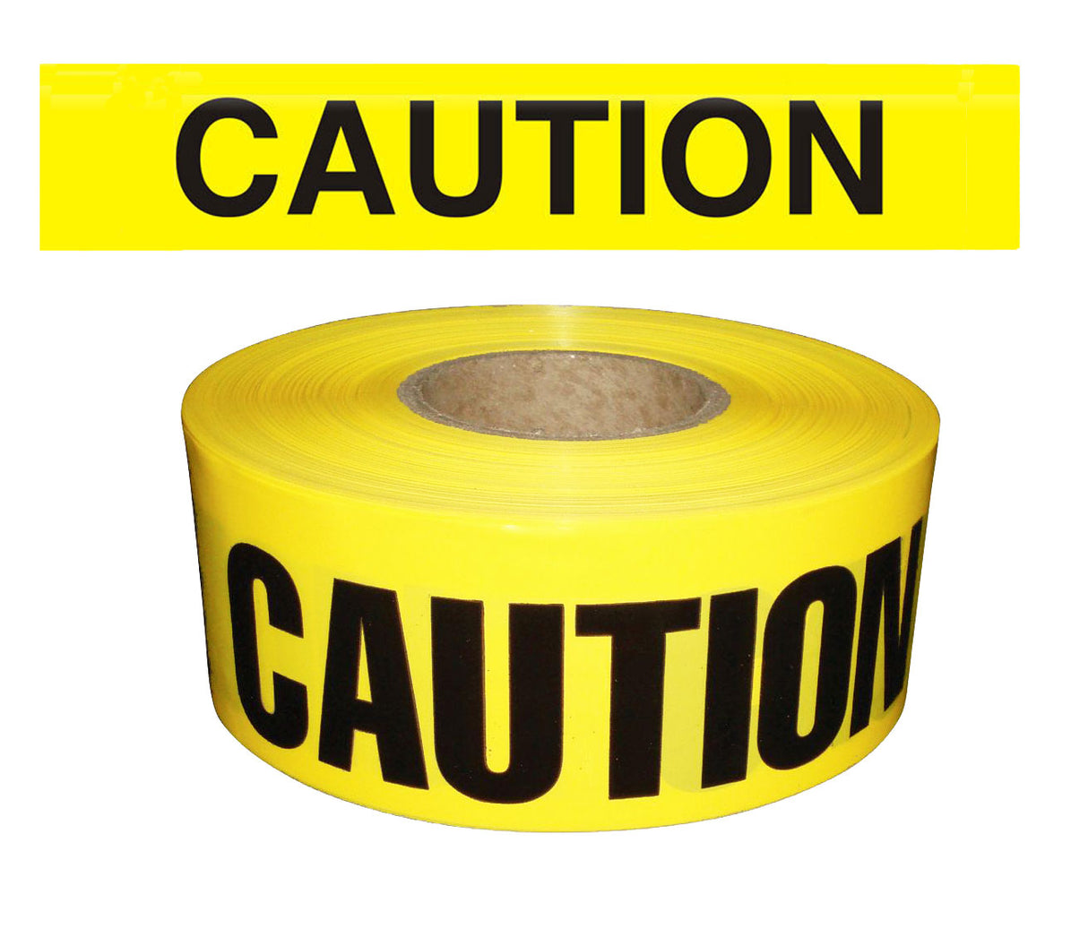 3" x 1000' 3 mil caution tape yellow