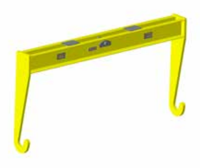 10,000 lbs 36" Roll Lifting Beam 50" Inside Length (20754)
