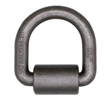 3/4" DIA. RING, B/S 26,500 LBS FORGED WELD-ON D RING W/ MOUNTING BRACKET RAW FINISH