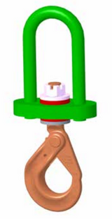 4,500# INSULATED SWIVEL HOOK WITH SELF-LOCKING HOOK (16358)