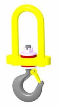 4,000# INSULATED SWIVEL HOOK WITH LATCH (16355)