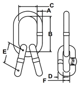 1-1/2" Sub-Assembly with Intermediate Links