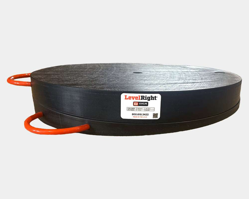 LevelRight, 24" Round Leveling Pad, Black  (LRST-24)