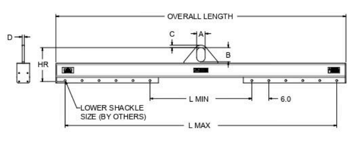 5'-10 Low HR Adj Length 40,000 lbs WLL (22173)