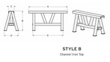 2,000# STYLE B MAT STAND 32" TALL 35.5" WIDE (15281)