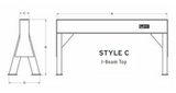 30,000# STYLE C MAT STAND 24" TALL 47.5" WIDE (16537)