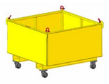 2,500 lbs 36" Material Basket w/ Casters (23954)